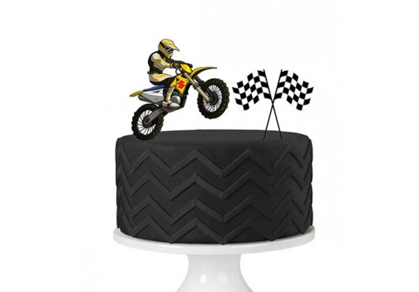 Topper para bolos motocross