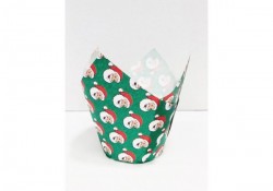 Tulipas papel mini para cupcakes Pai Natal