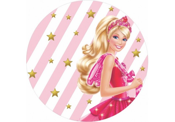 Topper Personalizado para Bolo Barbie