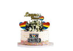 Topper para bolos Now United personalizado