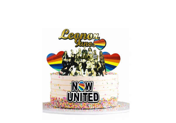 Topper para bolos Now United personalizado