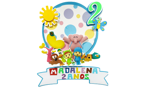 Topper para bolos Pocoyo personalizado