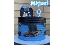 Topper para bolos playstation personalizado