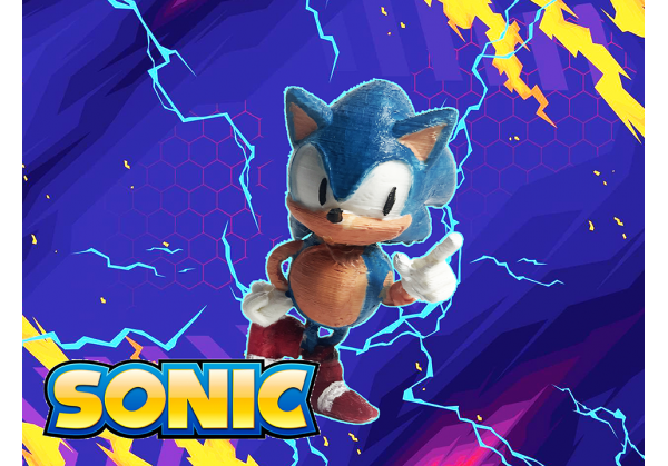 Figura decorativa para bolos Sonic