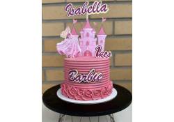 Topper para bolos Barbie personalizado
