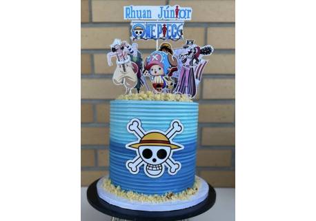 Topper para bolos One Piece personalizado