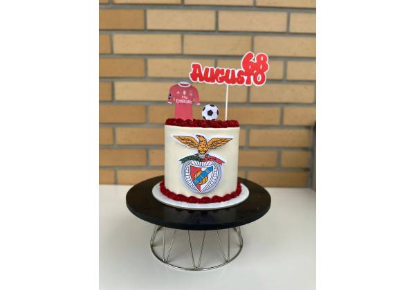 Topper para bolos Benfica personalizado