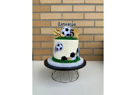 Topper para bolos Futebol personalizado