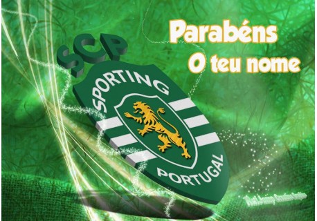 Folha de Açúcar Personalizada para Bolos - Sporting