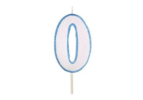 VELA NUMERAL AZUL